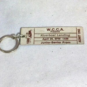 WCCA Prom Keychain 1986 Wilkinson County Christian Academy